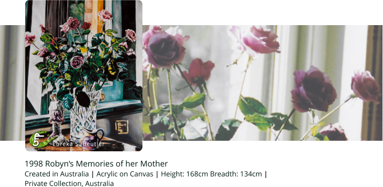 Datenschutz 1998 Robyn‘s Memories of her Mother Created in Australia | Acrylic on Canvas | Height: 168cm Breadth: 134cm | Private Collection, Australia